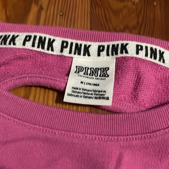 VS PINK Lightweight Keyhole-Back Sweatshirt- M - Picture 3 of 3